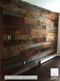 Another Angle Of This Beautiful Accent Wall Installed By A Mom And Son Team On A Weekend Our Processed Materia Reclaimed Wood Wall Wood Pallet Wall Barn Wood
