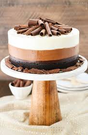 Round cakes are cut in circles from outer edge of cake. Triple Chocolate Mousse Cake Chocolate Mousse Layer Cake Recipe