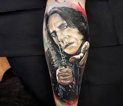 Severus Snape Tattoo By Marek Hali Post 20996 Severus Snape Tattoo Harry Potter Tattoos Tattoos