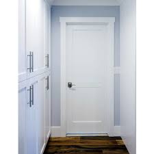 Krosswood Doors 30 In X 80 In Craftsman Shaker 2 Panel Primed Solid Hybrid Core Mdf Wood Interior Door Slab Sh 121 Sh 121 26 68 138 The Home Depot Prehung Interior Doors Shaker Interior Doors Interior Door Styles