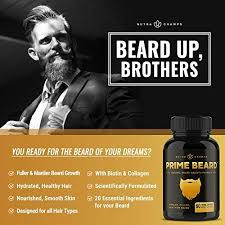 Biotin has been proven to increase the growth of nails and hair. Beard Growth Vitamins Supplement For Men Grow Thicker Longer Facia Shop Health Supply