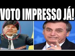 O meme concorre na categoria bomba viral, com as irmãs maria eduarda e. Bolsonaro Apoia Voto Impresso Apos Renuncia De Evo Morales Youtube