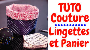 Coudre des paniers de rangement en tissu, distributeur de coton, panier à linge, corbeille de rangement : Les Lingettes Et Leur Panier Couture Enfant