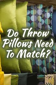 How fab are these unique pillows? Should Throw Pillows Match