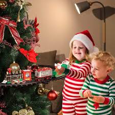 1024 x 561 jpeg 161 кб. Christmas Train Toys Set Around Tree Stireless