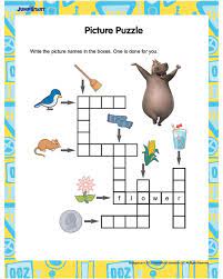 Picture Puzzle Free English Worksheet For Kids Free Printable Crossword Puzzles Printable Crossword Puzzles Puzzles For Kids