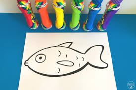 Handicraft template forms available in pdf format can usually be filled in an. Rainbow Fish Craft Teach Me Mommy