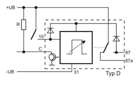 12v Zeitrelais 10a Abfallverzogert Einstellbar 0 5s Bis 12h Bos Funk Khg Elektronik