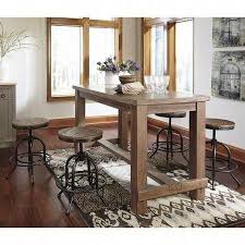 Ashley Furniture Pinnadel 5 Piece Counter Height Dining Set In Brown Walmart Com Counter Height Dining Room Tables Counter Height Dining Table Bar Height Dining Table