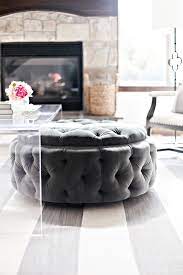 Upholstered chesterfield glass top coffee table. Portfolio Tufted Ottoman Coffee Table Storage Ottoman Coffee Table Round Ottoman Coffee Table