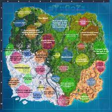 Now updated with trailer, confirmed skins, map, and creative mode details! Fortnite Season 7 Accurate Map Fortnitebr
