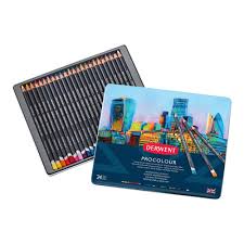 Derwent Procolour Colour Pencil Tin Set Of 24