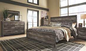 Wynnlow King Panel Bed Ashley Furniture Homestore In 2021 Queen Panel Beds Panel Bed Bedroom Panel