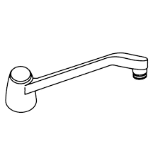 handle wall mount kitchen faucet in chrome