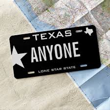 Create Your Own Custom Texas License Plate Zazzle Com In 2020 License Plate Custom Front License Plates Custom License Plate