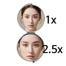 FEBRUARY MOUNTAIN Korean Mother-of-pearl Compact Mirror Butterfly Design,  Elegant Portable Makeup Mirror With Gift Box Gifts for Women