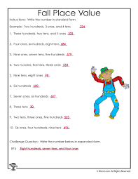 Home » numbers » number counting » tens and ones worksheet printable. Fall Hundreds Tens Ones Worksheet Answer Key Woo Jr Kids Activities