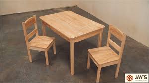 Place your plywood over a table or countertop. Children S Table And Two Chairs Plan Jays Custom Creations
