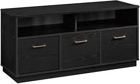 Great for storing cookbooks, dry goods, kitchen accessories and more. Mainstay 3 Door Tv Stand Storage Cabinet Console For Tvs Up To 50 True Black Oak Finish Amazon Ca Home Kitchen