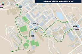 new traffic patterns for basketball games at gampel