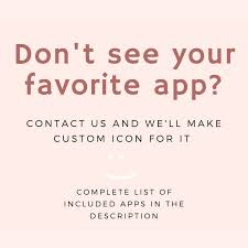 Rose Gold Aesthetic Pack For Iphone Ios 14 100 App Icons Via Wish List Before you follow this guide, you will the following steps explain how you can add a custom icon, for any app of your choosing, to the home screen.