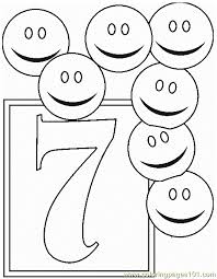 This number worksheet can fit in a4 sheet perfectly! Numbers 7 Coloring Pages 7 Com Coloring Page For Kids Free Numbers Printable Coloring Pages Online For Kids Coloringpages101 Com Coloring Pages For Kids