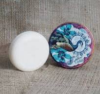 Handmade Circle Soap for Body, Hair and Face - Alcohol and Paraben Free,  Vegan - Hypoallergenic Natural Soap with Tin Boxes - White