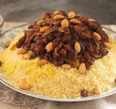 Couscous Tfaya Au Poulet Delicieux Et Gourmand Couscous Tfaya Couscous Couscous Marocain Recette