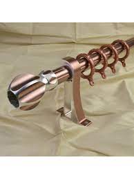 Rose gold curtain sconces,curtain rod brackets,drapery scarf swags,curtain end finials,curtain pole holders,drapery brackets hardware. Qyt2520 1 1 8 Diameter Custom Single Curtain Rods Metal Finial