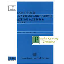 Marriage and divorce law reforms. Law Reform Marriage And Divorce Act 1976 Act 164 Rules As At 15th January 2019 Shopee Malaysia