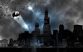 1920x1200 quality photo of gotham city wallpaper of batman roof for desktop. 73 Gotham City Background On Wallpapersafari