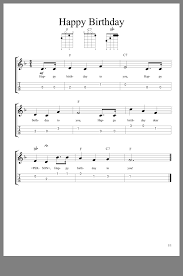 Happy Birthday Ukulele Chords Tab Happy Birthday Ukulele Chords Ukulele Ukulele Chords