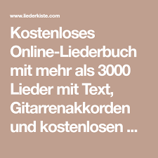 Liedtexte zum ausdrucken mitsingen pdf. Kostenloses Online Liederbuch Mit Mehr Als 3000 Lieder Mit Text Gitarrenakkorden Und Kostenlosen Noten Zum Ausdrucken Sowie Melodien M Liederbuch Lied Lieder