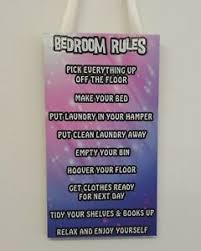 Check spelling or type a new query. Plaque Bedroom Rules Pink Background Novelty Wall Door Sign Gift Present Ebay