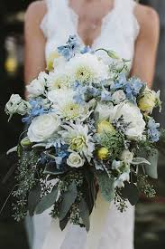 Gorgeous Blue And White Bouquet With Lush Greenery Blue Wedding Bouquet Mountain Wedding Blue Wedding Flowers