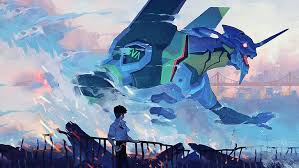 Customize and personalise your desktop, mobile phone and tablet with these free wallpapers! Neon Genesis Evangelion Ikari Shinji Eva Unit 01 Clouds Destruction Hd Wallpaper Wallpaperbetter