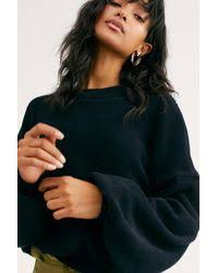Maybe you would like to learn more about one of these? Free People Synthetic Beach Happy Pullover By Fp Beach In Black Lyst