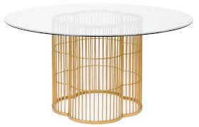 Vintage dining table by renato zevi for roche bobois, 1970s. Round Gold Leaf Glass Dining Table