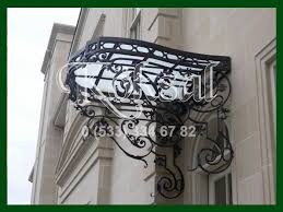 Ferforje Sundurma Modelleri 45 Balcony Railing Scrollwork Canopy