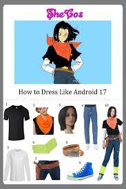 The costume comes with a black shirt, a white shirt, an orange scarf, a pair of leg warmers, and 2 waist belts with 3 pouches. How To Get Android 17 Cosplay Of Dragon Ball Z Shecos Blog