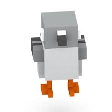 Bird Voxel Like 3d Model 3d Model Architecture Design Model