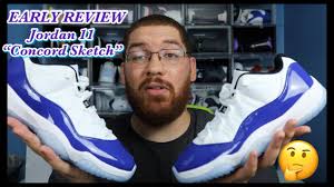 Unlike its 1995 og high, this women's exclusive jordan 11 low concord has adopted a low cut instead. Early Review On Feet Jordan 11 Concord Sketch Low Low Key Sleeper For The Women Youtube