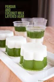Pandan And Coconut Milk Layered Agar Recipe In 2020 Indonesian Desserts Jelly Desserts Coconut Desserts