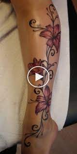 Pin By Kathia On Tatuajes Lindos De La Pierna Lower Leg Tattoos Leg Tattoos Lily Tattoo