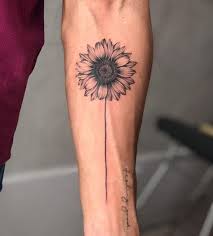 Sunflower Tattoo For Men Sunflower Tattoos Sunflower Tattoo Simple Sunflower Tattoo Meaning