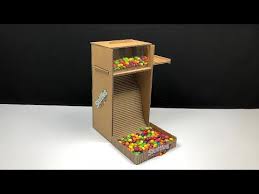 How big should a piece of wood be for a candy dispenser? Cardboard Diy Candy Dispenser Dispenser