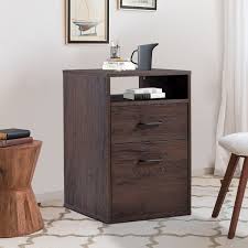 ( 3.5 ) out of 5 stars 72 ratings , based on 72 reviews current price $129.60 $ 129. Wooden Vertical File Cabinet With 2 Drawers By Tiramisubest Brown