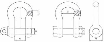 Bow Shackle Specifications Lifting Gear Safety