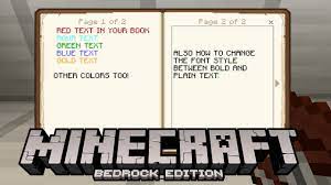 This is a quick tutorial on how to change how your font looks on minecraft! Colored Text For Book And Quill Minecraft Bedrock 1 16 Youtube