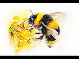 However, i felt compelled to try throwing i. Watercolor Bumblebee Painting Demonstration Youtube